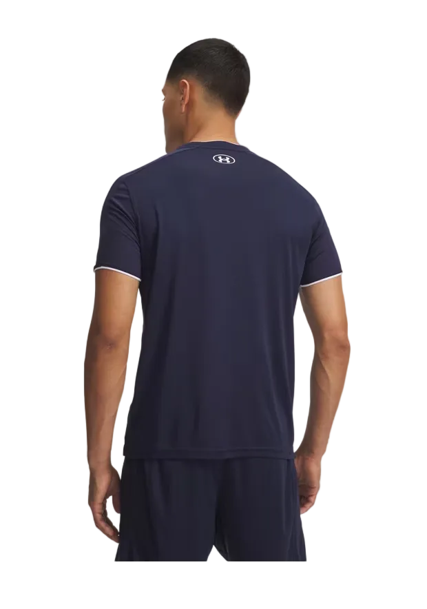 Under Armour Mens T-Shirt Challenger Train S/S Midnight Navy/White