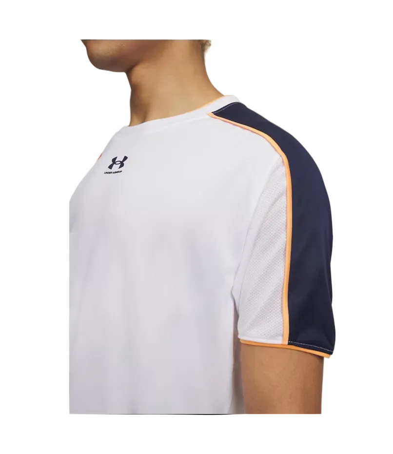Under Armour Mens T-Shirt Challenger Train White/Midnight Navy