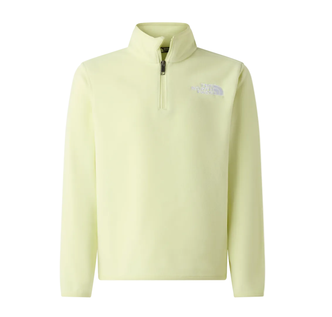 The North Face Teens Quarter Zip Glacier Lemon Mist