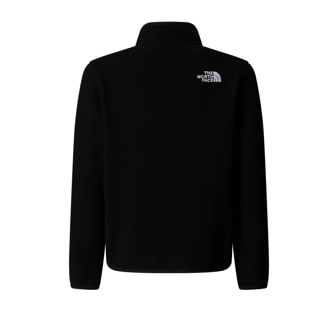 The North Face kids' black fleece t-shirt with zip