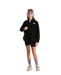 The North Face kids' black fleece t-shirt with zip