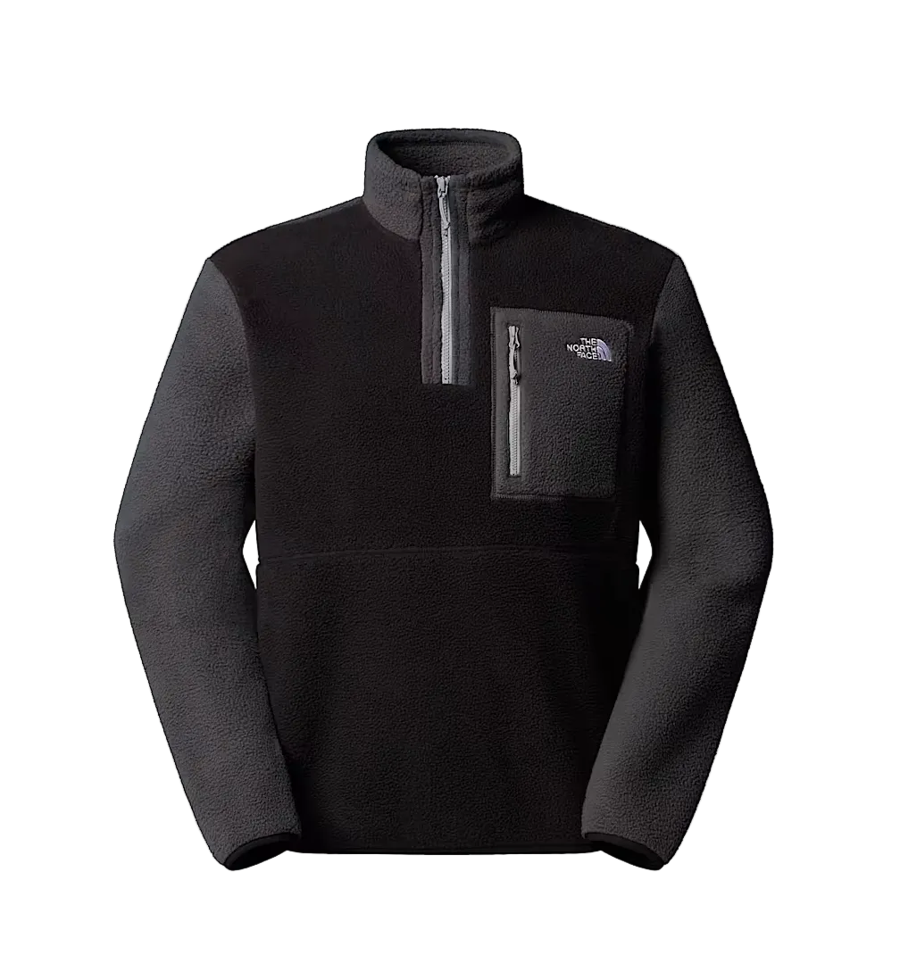 The North Face Mens 1/4 Zip Yumiori TNF Black/Asphalt Grey/Monument Grey