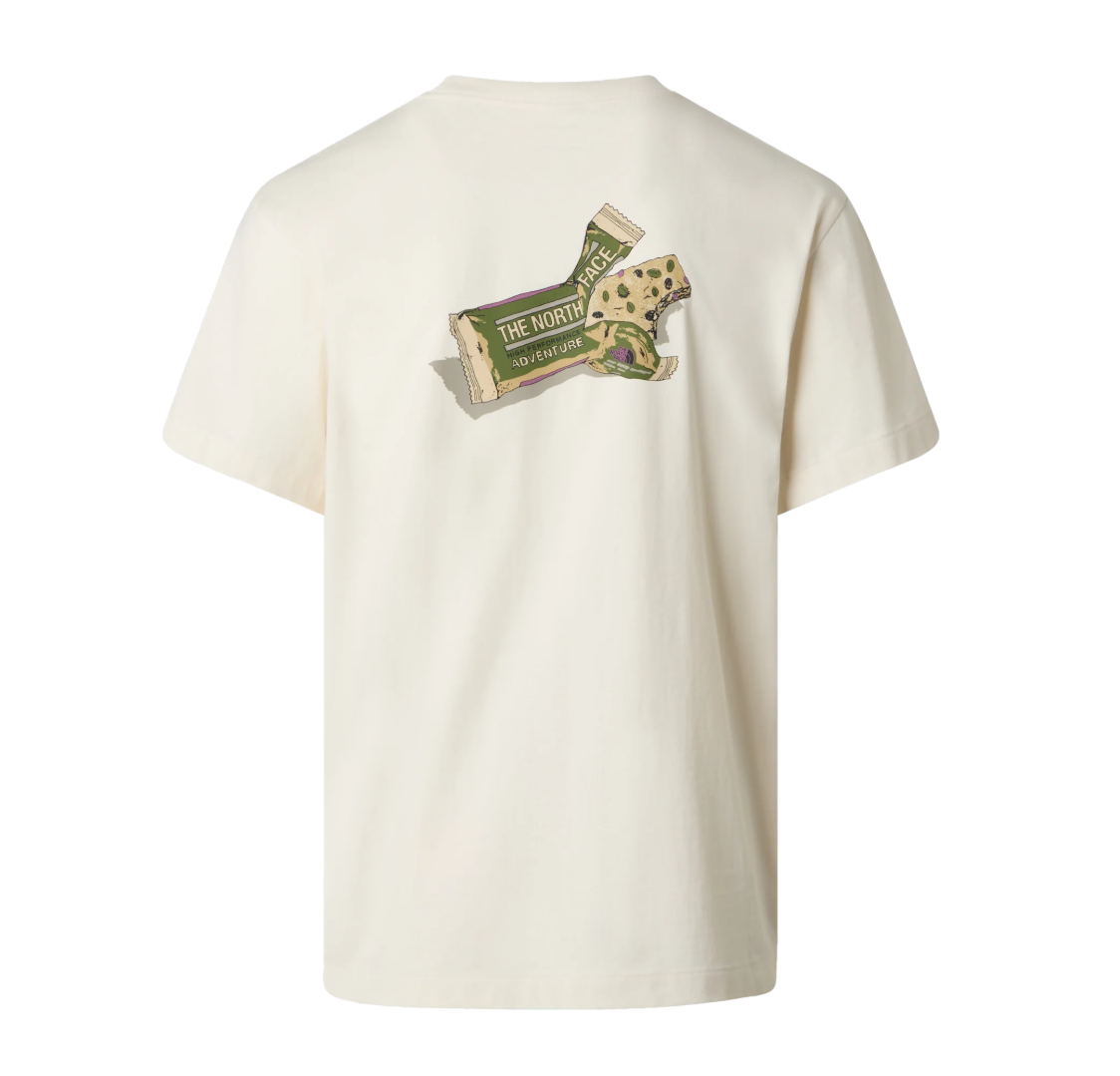 The North Face Mens T-Shirt Snack Relaxed S/S White Dune