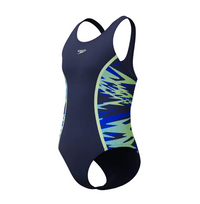 Speedo Girls Swimsuit Hyperboom Splice Muscleback Blue/Light Green
