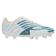 Under Armour Junior Football Boot Shadow Select 4 FG White/Blue/Azul