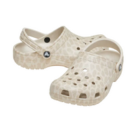 Crocs Womens Classic Animal Clog Almond Tint/ Leopard  21180