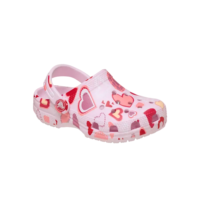Crocs Girls Classic Clog Vday T Pink Milk/Hearts