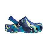 Crocs boys' navy and teal slip-on clog