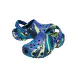 Crocs boys' navy and teal slip-on clog