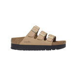 Birkenstock Womens Sandal Florida III Pap Flex Platform Sandcastle