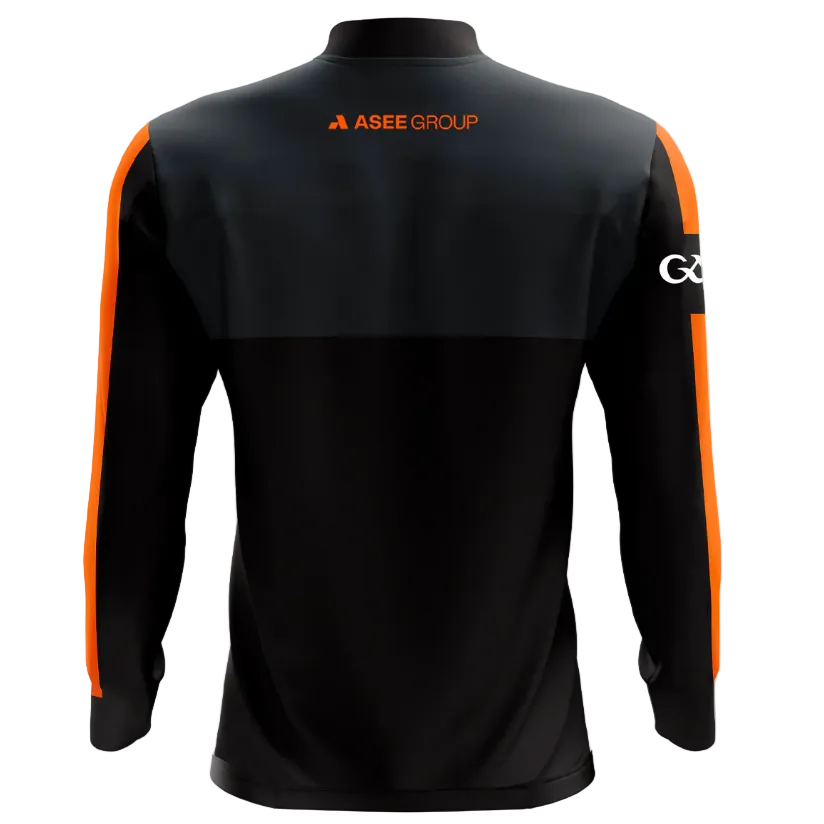 McKeever Kids Armagh Edge 1/4 Zip Charcoal/Black