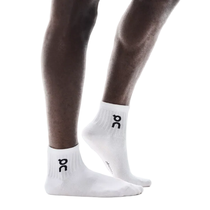 On Running Mid Logo Socks 3 Pack White