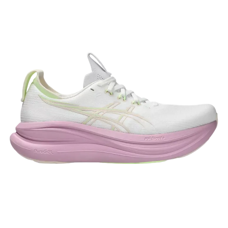 Asics Womens Trainer Gel Nimbus 28 White/Hazy Lilac