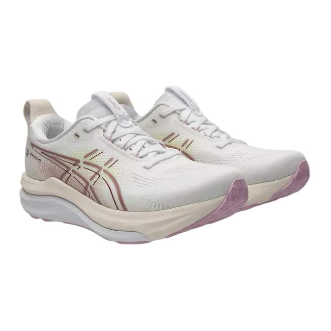 Asics Womens Trainer Gel-Kayano 33 White/Hazy Lilac