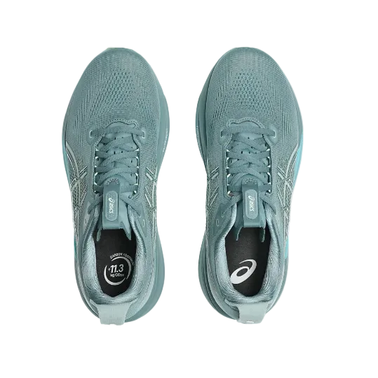 Asics Mens Trainer Gel-Kayano 33 Foggy Teal/Illuminate Yellow