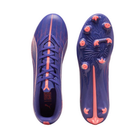 Puma Adults Football Boot Ultra 5 Play FG/AG Lapis Lazuli/PumaWhite/Sunset Glow