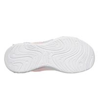 Skechers girls' pink lace-up trainer