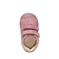 Geox girls' pink leather shoe with velcro
