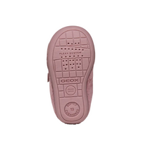 Geox girls' pink leather shoe with velcro
