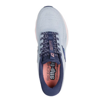 Skechers women's pink and blue mesh lace-up trainer