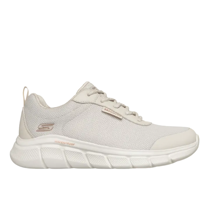Skechers Womens Trainer Waterproof BOBS Sport B Flex Off White