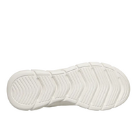 Skechers women's white mesh lace-up trainer