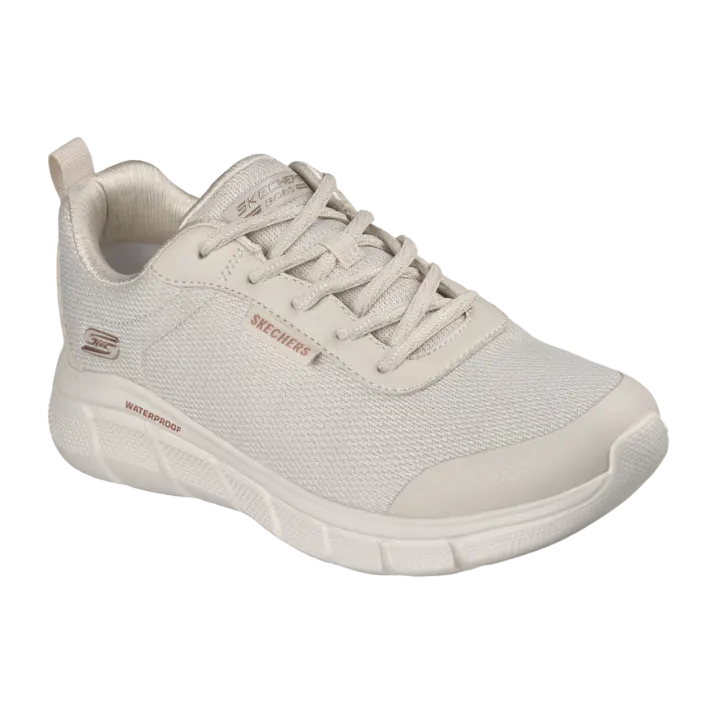 Skechers women's white mesh lace-up trainer