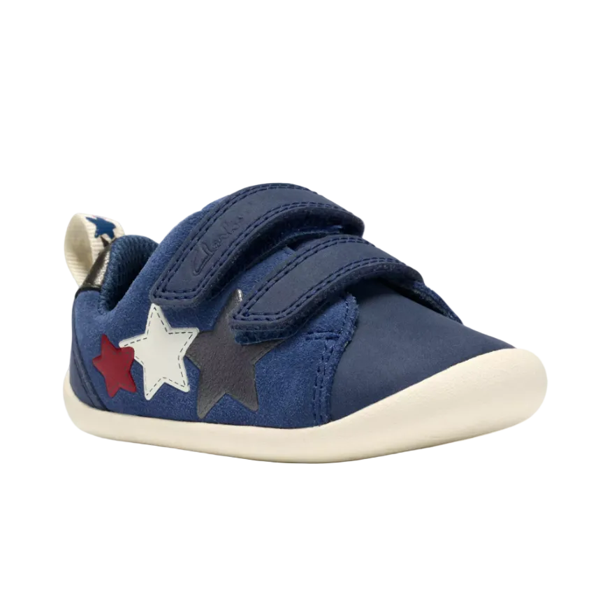 Clarks Boys Shoe Roamer City T Blue Leather