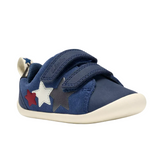 Clarks boys' blue leather pre-walker shoe