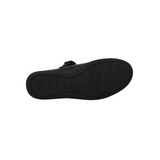 Clarks Etch Mist girls' black patent school shoe with touch-fastening strap