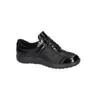 Waldlaufer women's patent lace-up trainer
