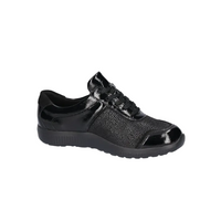 Waldlaufer women's patent lace-up trainer