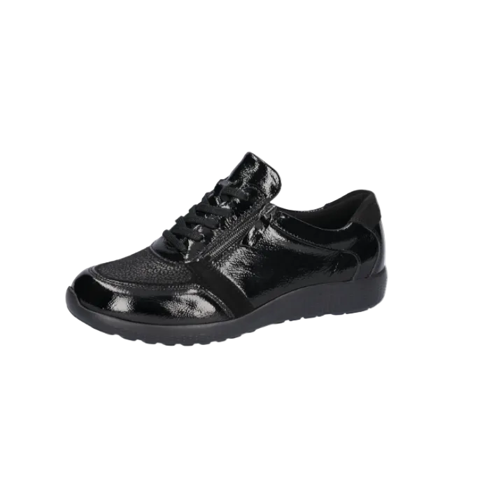 Waldlaufer women's patent lace-up trainer