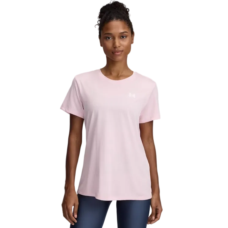 Under Armour Womens T-Shirt Tech SSC Twist Prime Pink/White