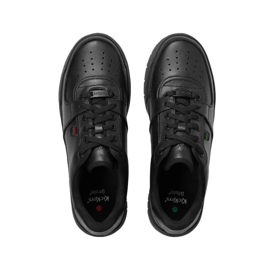 Kickers Unisex Trainer Klapton Lo Leather Black
