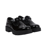 Kickers Youth Girls Kori T-Bar Patent Black