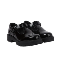 Kickers Youth Girls Kori T-Bar Patent Black