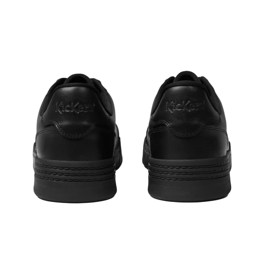 Kickers Unisex Trainer Klapton Lacer Leather Black