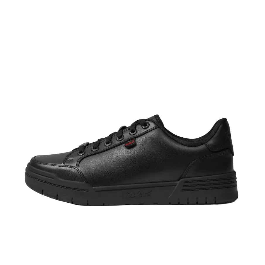 Kickers Unisex Trainer Klapton Lacer Leather Black