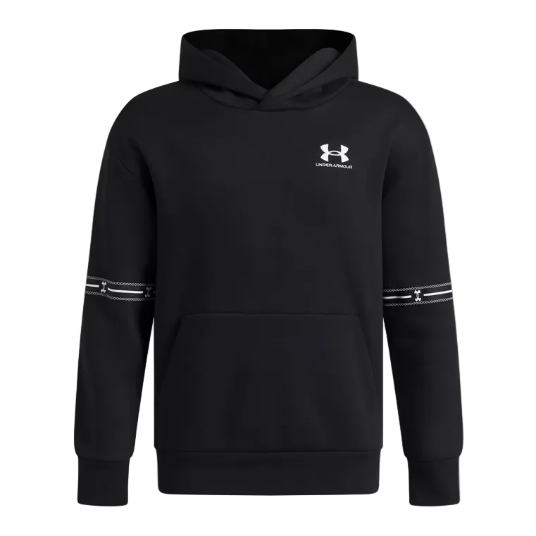 Under Armour boys' black and white fleece hoodie