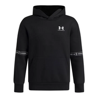 Under Armour Boys Fleece Taped Hoodie Black/Anthracite/White