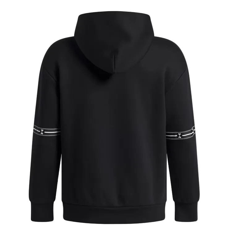 Under Armour boys' black and white fleece hoodie