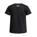 Under Armour Girls Tech Short Sleeve T-Shirt Black/White