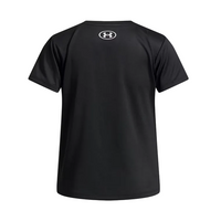 Under Armour Girls Tech Short Sleeve T-Shirt Black/White