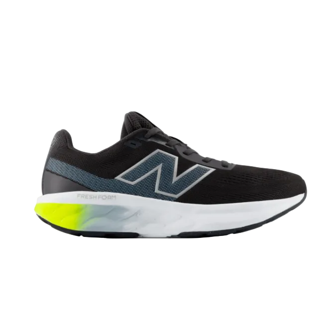 New Balance men's black rubber trainer