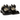 Lelli Kelly Masie girls' black patent school shoe with removable bow and velcro strap