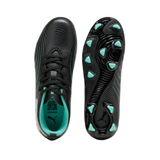 Puma Junior Football Boot Future 9 Play FG/AG Black/Intense Mint/White