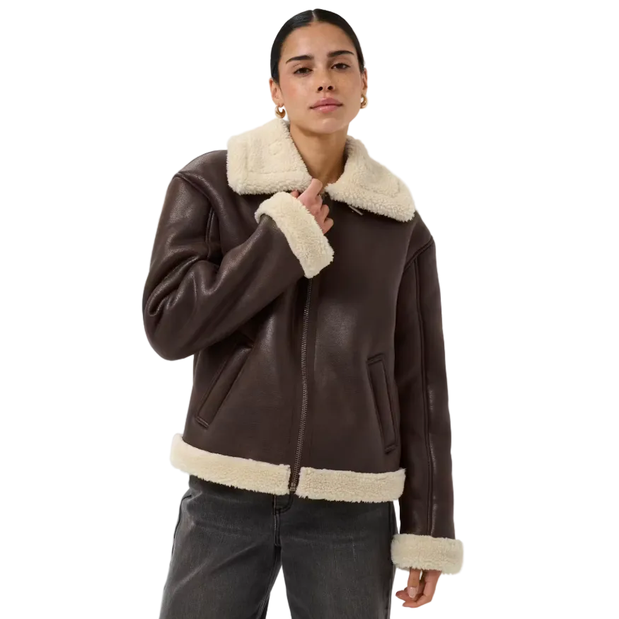 Kaffe Womens Jacket Arabella Coffee Bean