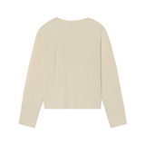 Mayoral girls' cream basic long sleeve T-shirt