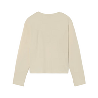 Mayoral girls' cream basic long sleeve T-shirt